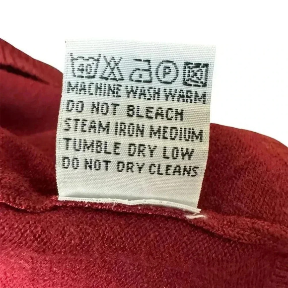 Cielo Women's Red Open Front Cardigan Sweater M Long Sleeve Pockets - Picture 6 of 6